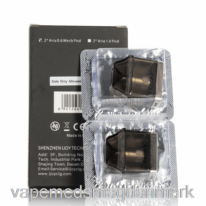 Vape Med Smag Ijoy Aria Erstatning Pods 0,6ohm Pods